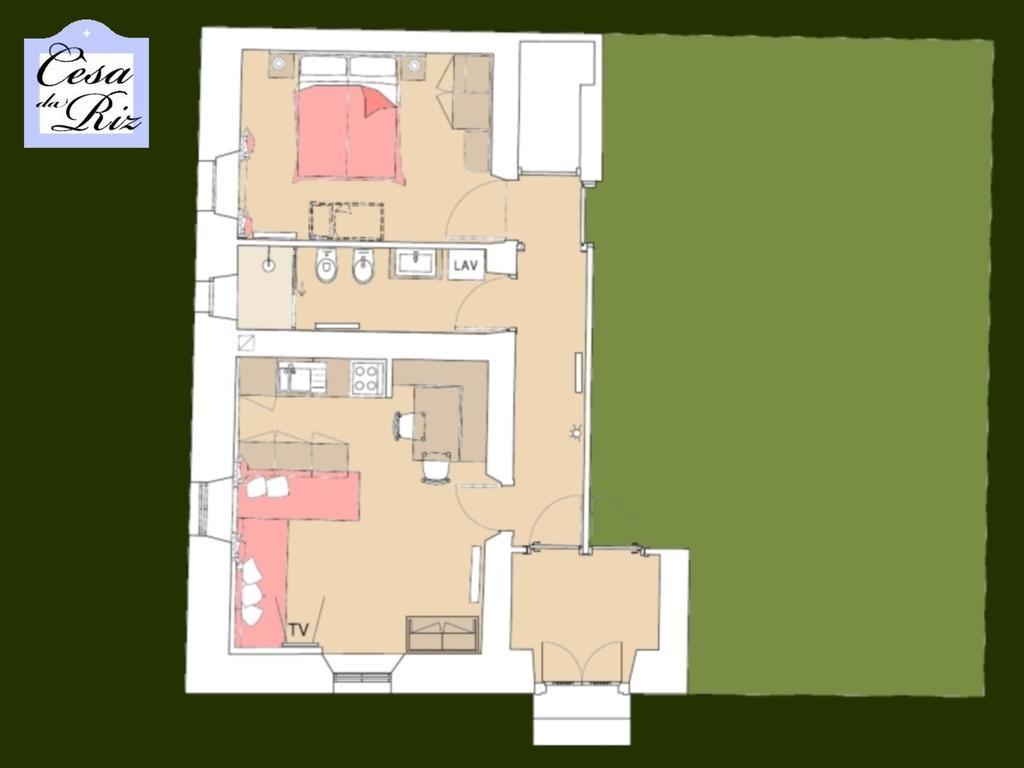 Cesa Da Riz Apartment กอลเล ซานตา ลูเชีย ภายนอก รูปภาพ