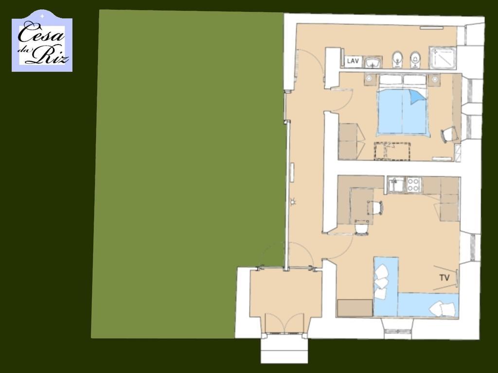 Cesa Da Riz Apartment กอลเล ซานตา ลูเชีย ภายนอก รูปภาพ